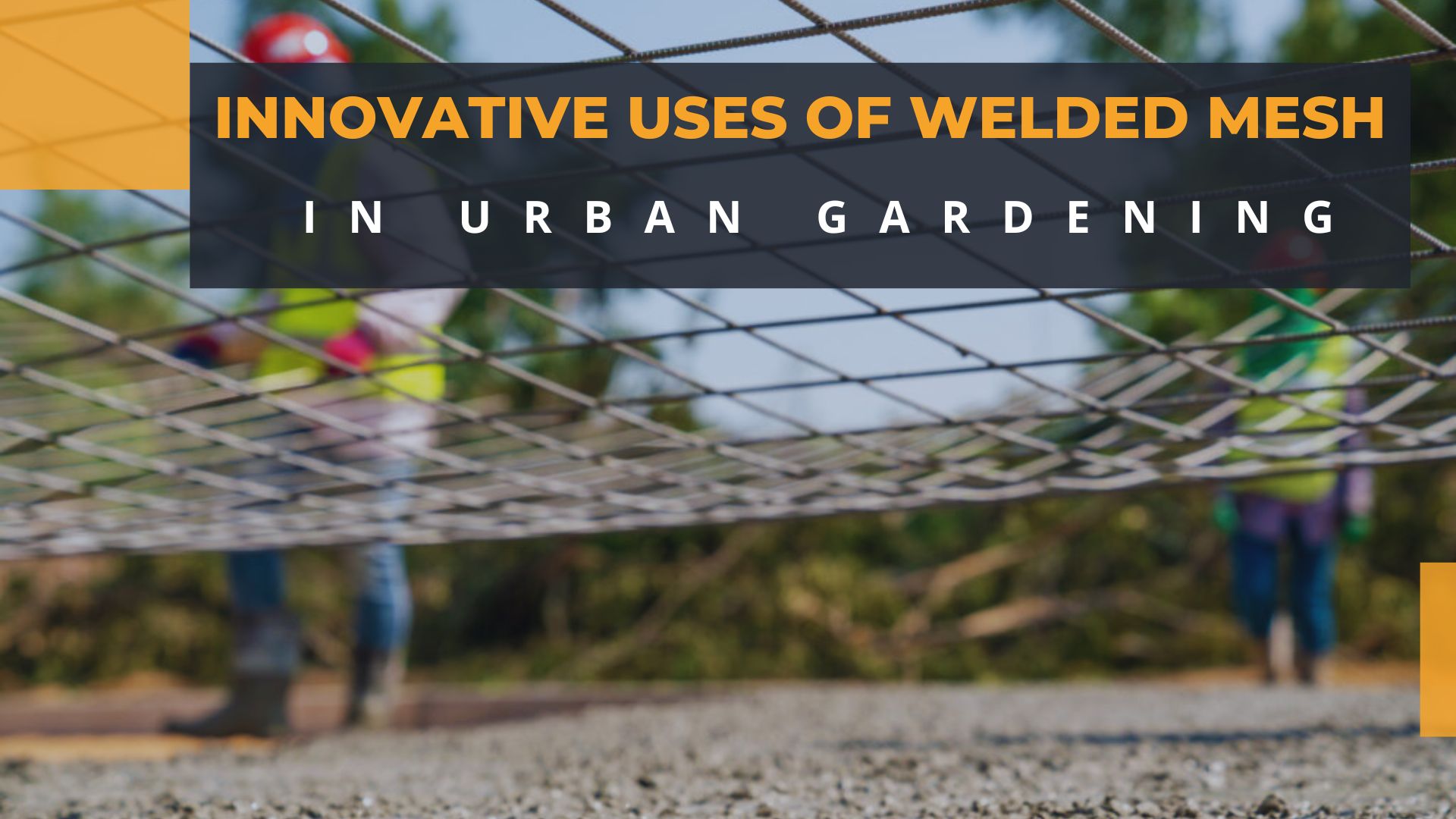 innovative uses of welded mesh in urban gardening