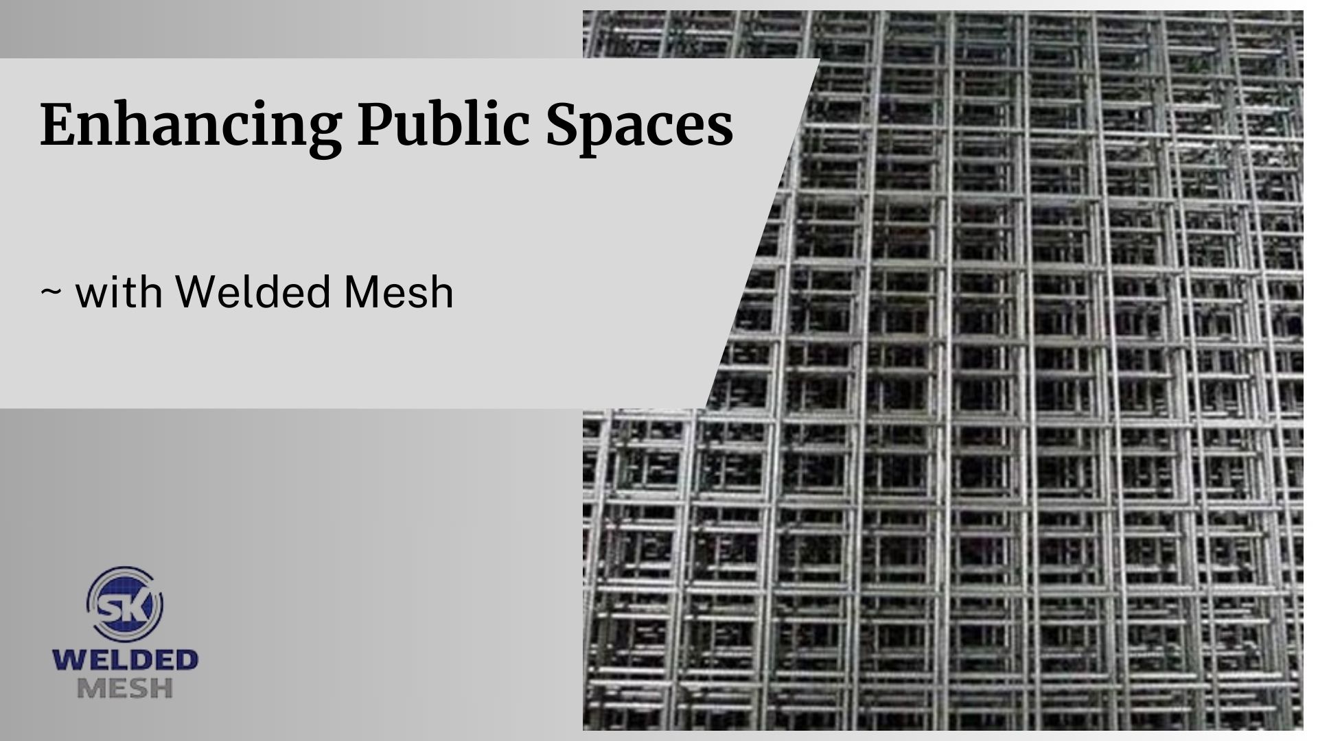 enhancing public spaces with welded mesh