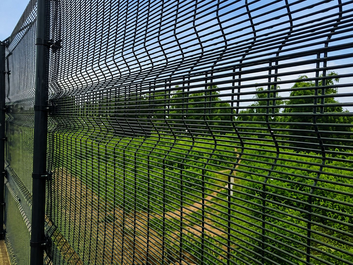 Close-up of 358 anti-climb welded mesh panel by SK Weldedmesh